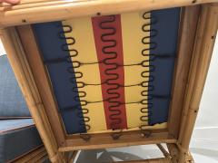 Restored Vintage Two Seater Rattan Settee 1950s - 4287360