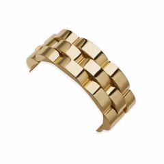 Retro 18K Gold Tank Track Bracelet - 3289346