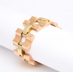 Retro Open Link Two Color 14k Bracelet - 3263900