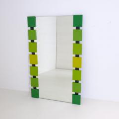 Retro Sculptural Colourfully Framed Mirror M kisen Kuvastin Finland 1975 - 4717311