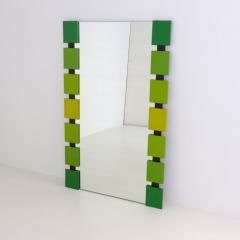 Retro Sculptural Colourfully Framed Mirror M kisen Kuvastin Finland 1975 - 4717316