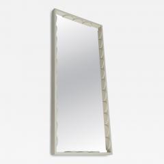 Retro Sculptural Natural White Framed Mirror M kisen Kuvastin Finland 1971 - 4544595