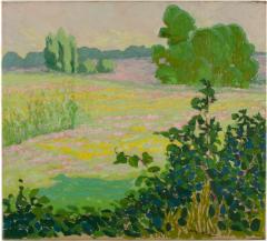 Reva Jackman Reva Jackman Kansas 1892 1966 A Fields View painting - 2130860