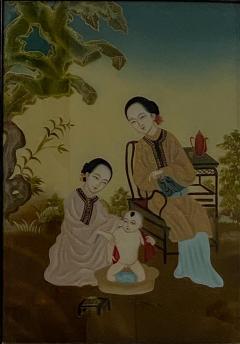 Reverse Glass Painting China Republic Period - 1548764