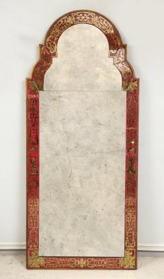 Reverse Painted Verre Eglomise Mirror in the Queen Anne Manner - 1048447