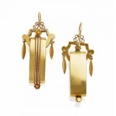 Revival 15k Gold Pendant Earrings - 2985081