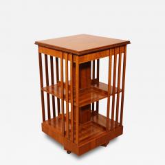 Revolving Bookcase In Satin Wood And Marquetry - 3939736