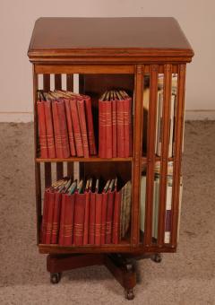 Revolving Bookcase In Walnut 19 Century - 2558415