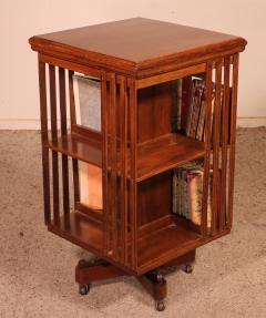 Revolving Bookcase In Walnut 19 Century - 2558418