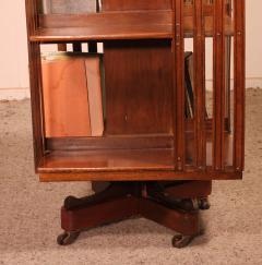 Revolving Bookcase In Walnut 19 Century - 2558422