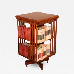 Revolving Bookcase In Walnut 19 Century - 2561448