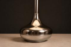 Rewired Brazilian Modern Table Lamp in Chrome Metal and Acrylic Shade - 4597003