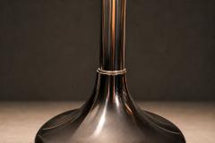 Rewired Brazilian Modern Table Lamp in Chrome Metal and Acrylic Shade - 4597006