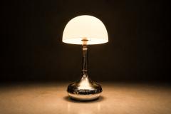 Rewired Brazilian Modern Table Lamp in Chrome Metal and Acrylic Shade - 4597007