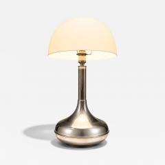 Rewired Brazilian Modern Table Lamp in Chrome Metal and Acrylic Shade - 4601249