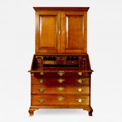 Rhode Island Chippendale Goddard School Secretary Bookcase - 1468685