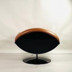 Ricardo Fasanello Impeccable Gaivota Swiveling Leather Armchair by Ricardo Fasanello - 4413210