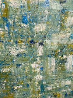 Ricardo Rumi Framed Abstract Oil Painting titled Green Abstract  - 4514782