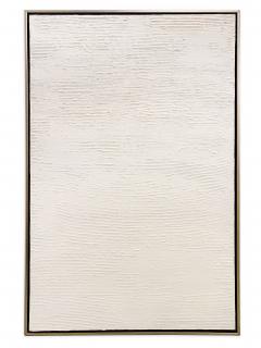 Ricardo Rumi Framed Abstract Oil Painting titled White on White  - 4514777