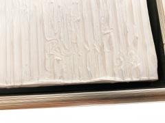 Ricardo Rumi Framed Abstract Oil Painting titled White on White  - 4514779