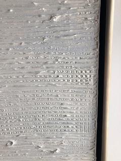 Ricardo Rumi White on White textured Oil Painting - 4645071