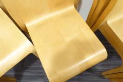 Riccardo Blumer Alias 301 Laleggera 50xStacking Maple Chairs with steel trolleys - 4193263