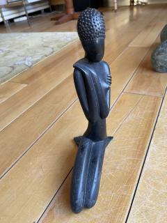 Riccardo Scarpa 1950s bronze sculpture of an African woman - 4121233