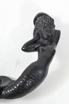 Riccardo Scarpa Pair of Bronze Mermaid sconces signed Scarpa - 853254