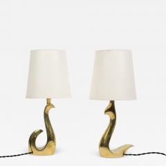 Riccardo Scarpa Pair of bronze male and female birds lamps by Riccardo Scarpa - 2429746