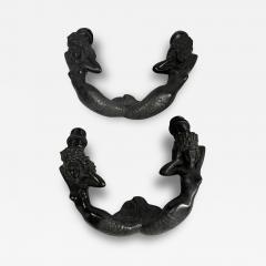 Riccardo Scarpa Pair of mermaid bronze sconces by Riccardo Scarpa - 4121249