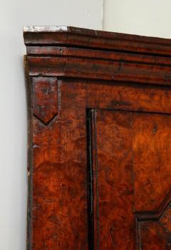 Rich Burl Wood Corner Cupboard - 645004