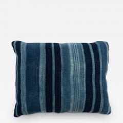 Rich Faded Indigo Stripe Cushion - 3618007