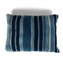 Rich Faded Indigo Stripe Cushion - 3615589