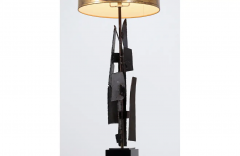 Richard Barr Richard Barr Brutalist Iron Table Lamp for Laurel - 2870506