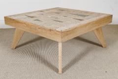 Richard Blow A Richard Blow for Montici Inlayed Travertine Coffee Table 1950s - 164532