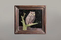 Richard Blow Pietre Dure Owl Panel - 3609158