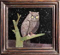 Richard Blow Pietre Dure Owl Panel - 3611128
