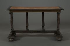 Richard Bridgens A PAIR OF EBONY AND BURR AMBOYNA LIBRARY TABLES TO A DESIGN BY RICHARD BRIDGENS - 3647108