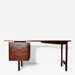 Richard Ernst Artschwager Mid Century American Modern Studio Craft Walnut Desk by Richard Artschwager - 4614159