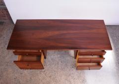 Richard Ernst Artschwager Mid Century American Modern Walnut Desk by Richard Artschwager - 1956600