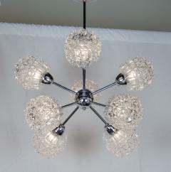 Richard Essig Eight Arm Chrome Glass Sputnik Chandelier - 2684411