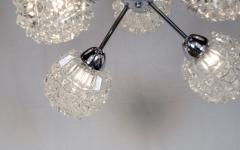 Richard Essig Eight Arm Chrome Glass Sputnik Chandelier - 2684415