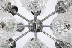 Richard Essig Eighteen Cut Glass Globe Sputnik Chandelier - 1039061