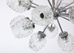 Richard Essig Eighteen Cut Glass Globe Sputnik Chandelier - 1039062