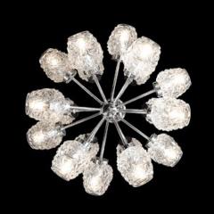 Richard Essig Mid Century 18 Arm Chrome Glass Sputnik Chandelier Attributed to Richard Essig - 4489800