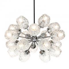 Richard Essig Mid Century 18 Arm Chrome Glass Sputnik Chandelier Attributed to Richard Essig - 4489817