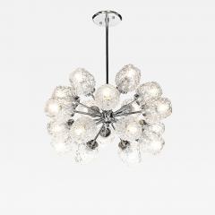 Richard Essig Mid Century 18 Arm Chrome Glass Sputnik Chandelier Attributed to Richard Essig - 4491395