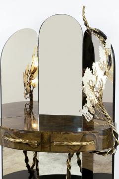 Richard Faure Large triptych dressing table by Richard Faure Paris France circa 1980 - 3348836