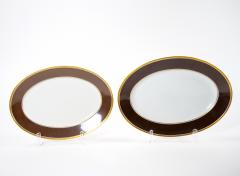 Richard Ginori Brown Gold Trimmed Extensive Dinnerware Service Of 99 Pieces - 3307323