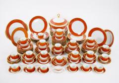 Richard Ginori Burnt Orange Contessa Extensive Dinnerware Service Of 141 Pieces - 3307291